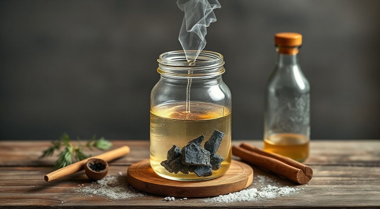 Как приготовить золу с уксусом