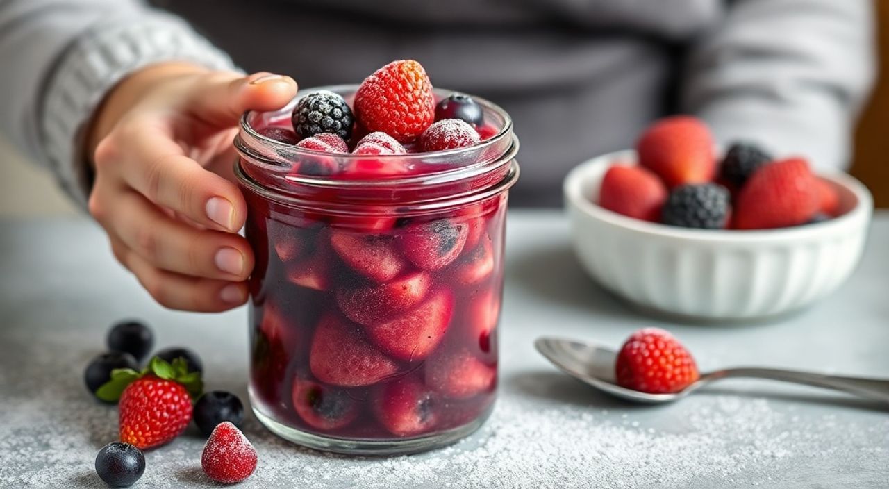 Как сварить компот из ягод замороженных