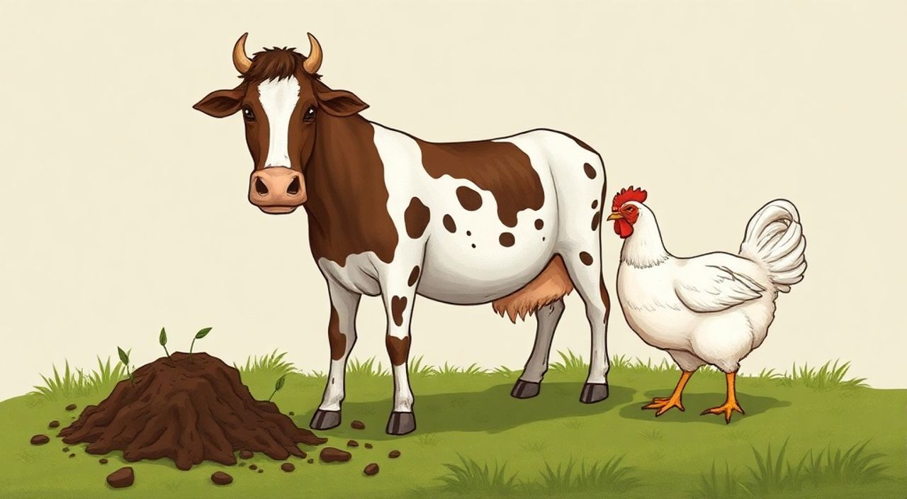 Какой навоз лучше конский или коровий или куриный