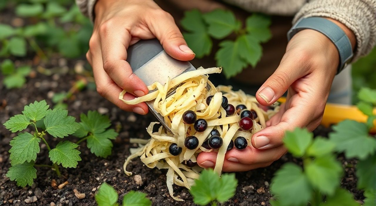 Картофельные очистки для смородины как удобрение