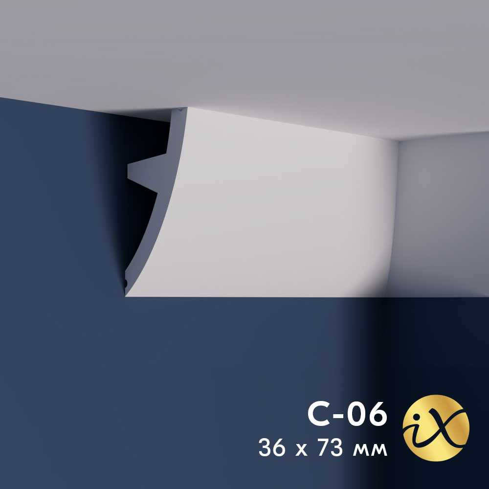 Карниз ударопрочный ПРАЙМДЕКОР iX C06 73/36 ПРАЙМДЕКОР Карниз ударопрочный ПРАЙМДЕКОР iX C06 73/36 ПРАЙМДЕКОР
