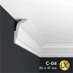 Карниз ударопрочный ПРАЙМДЕКОР iX C04 47/26 ПРАЙМДЕКОР