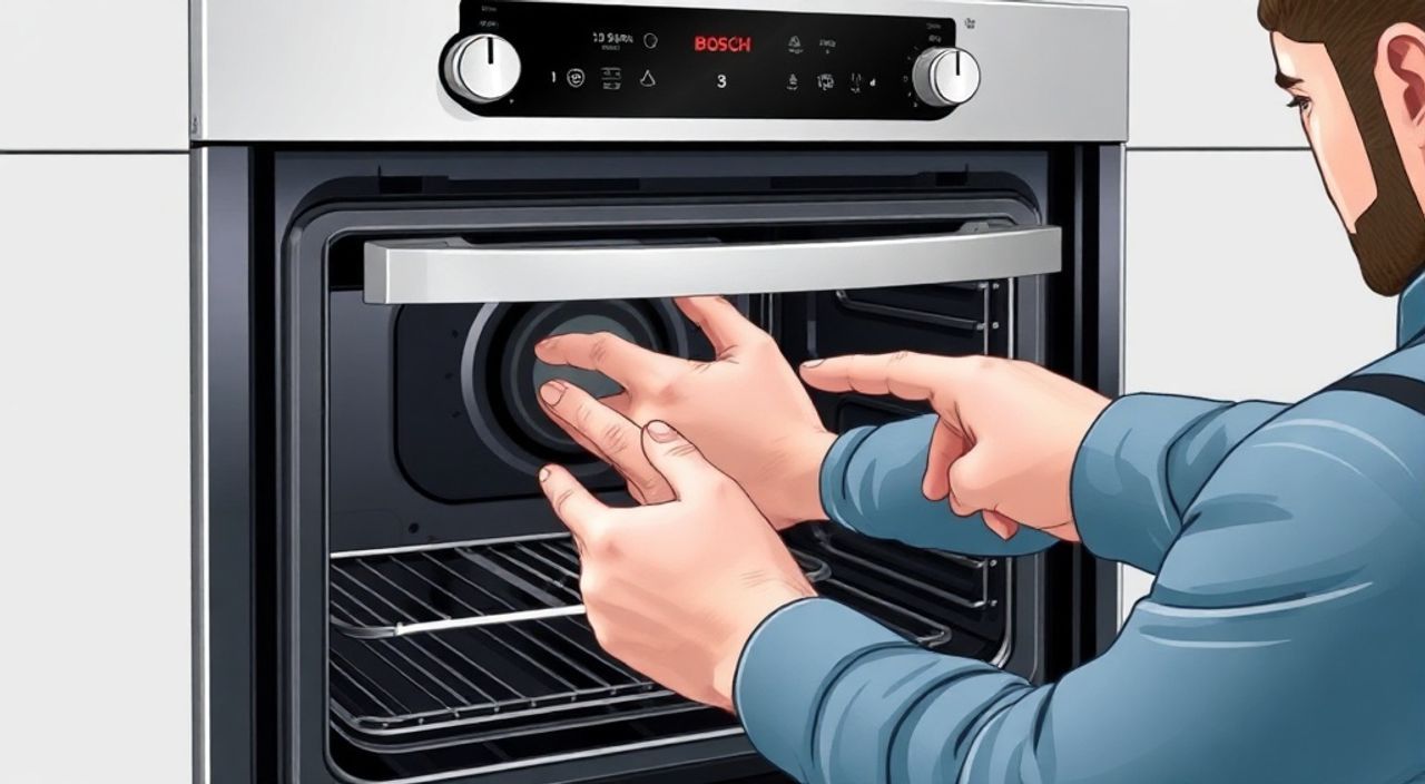 Духовой шкаф bosch как снять дверь
