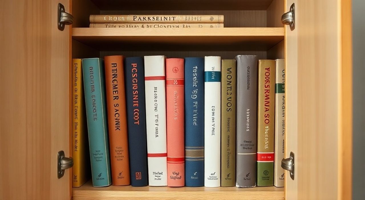 Как красиво расставить книги в шкафу