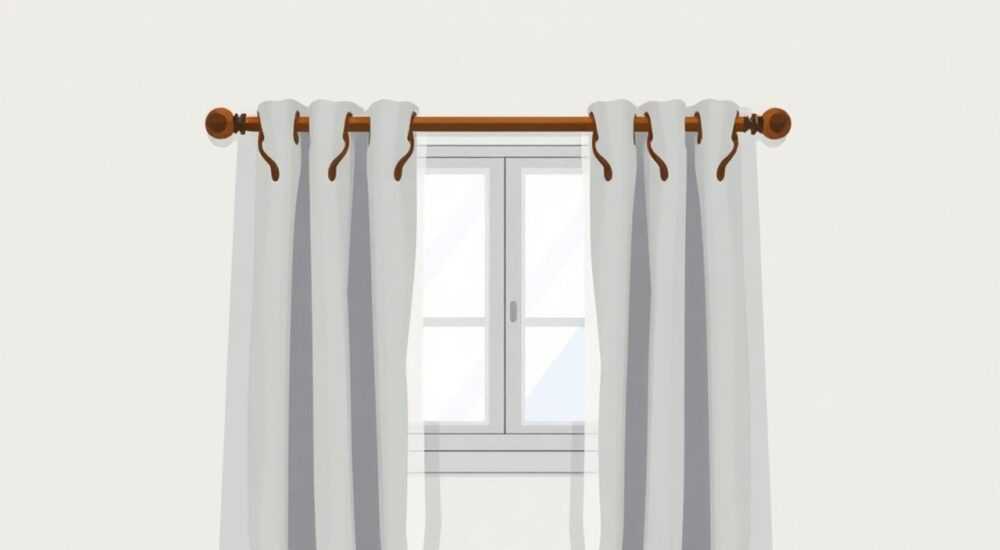Как можно повесить шторы без карниза