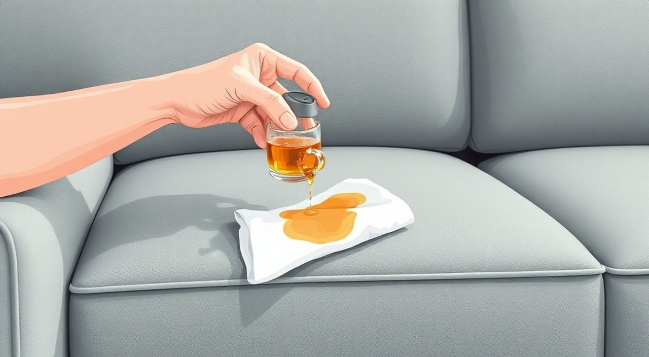 Как отмыть чай с дивана