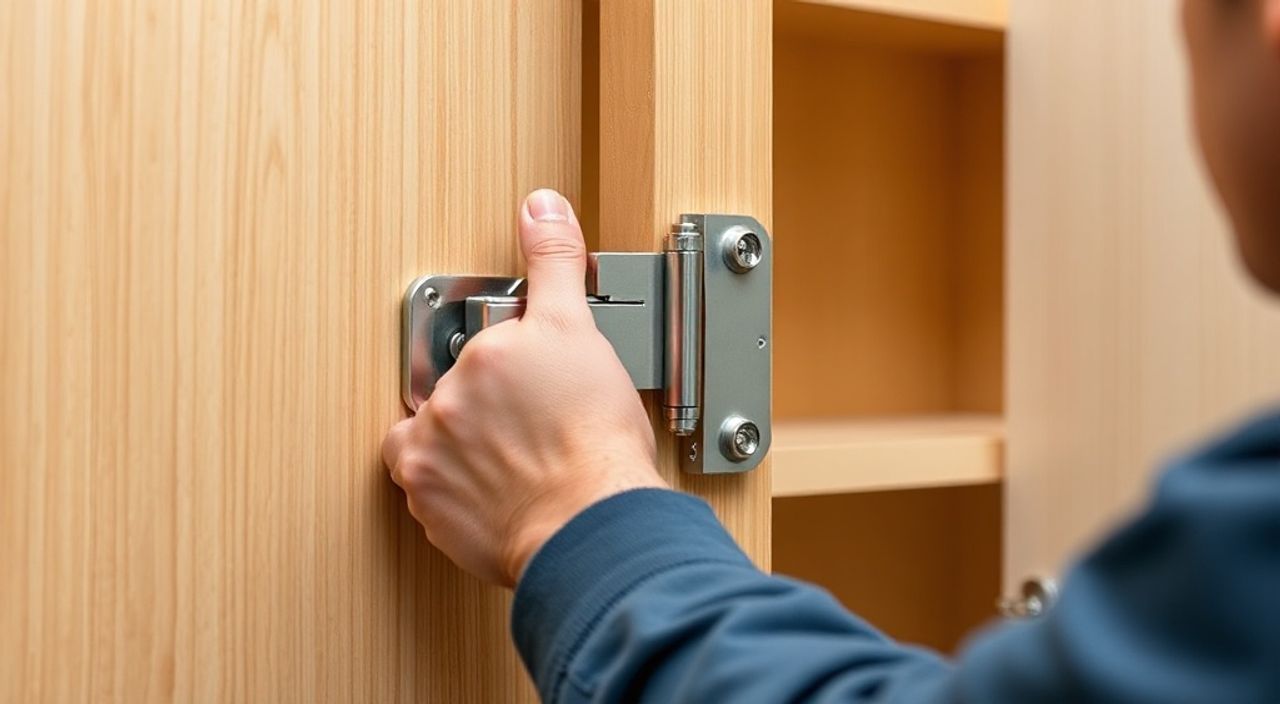 Как отрегулировать петли на дверцах шкафа если дверь не закрывается