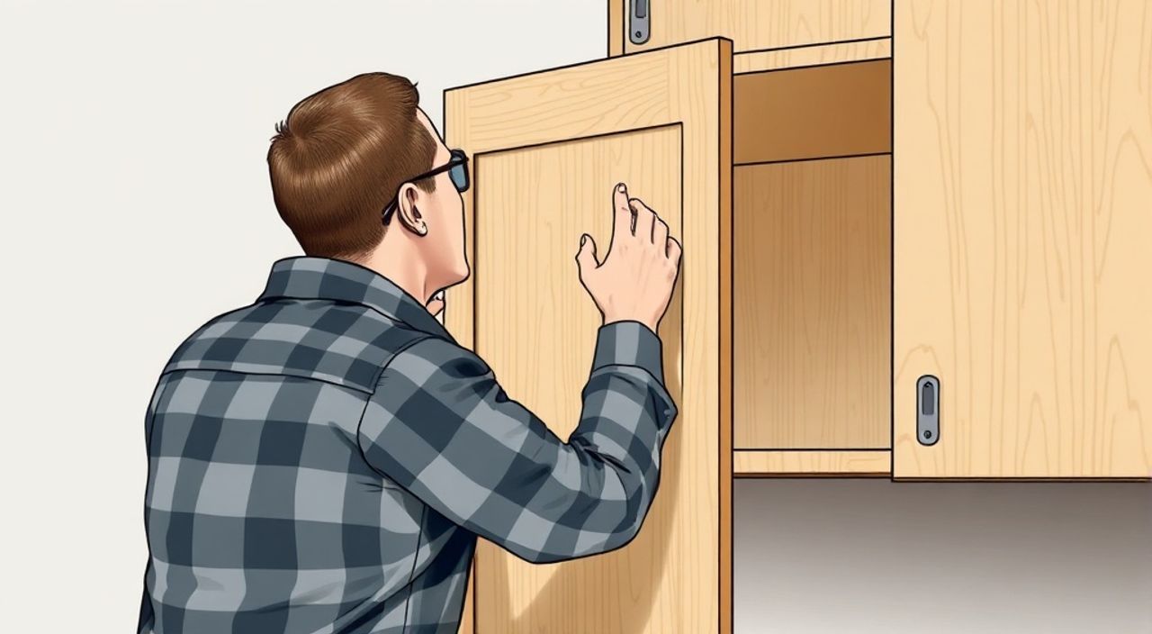 Как подтянуть дверцу шкафа вверх