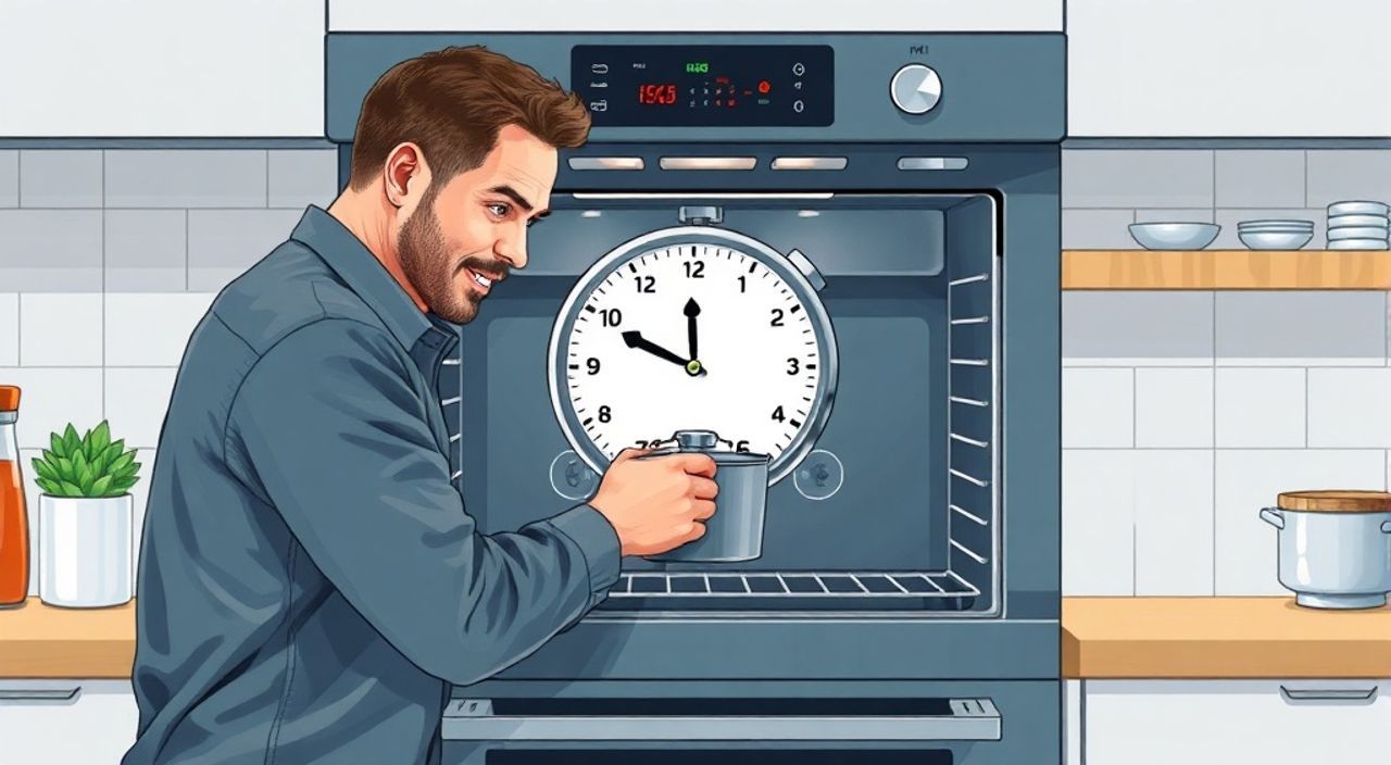 Как поставить время на духовом шкафу bosch