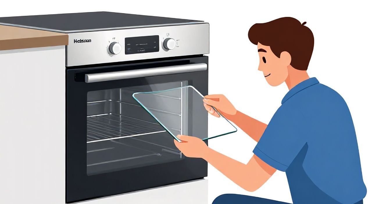 Как снять стекло с духового шкафа hotpoint ariston