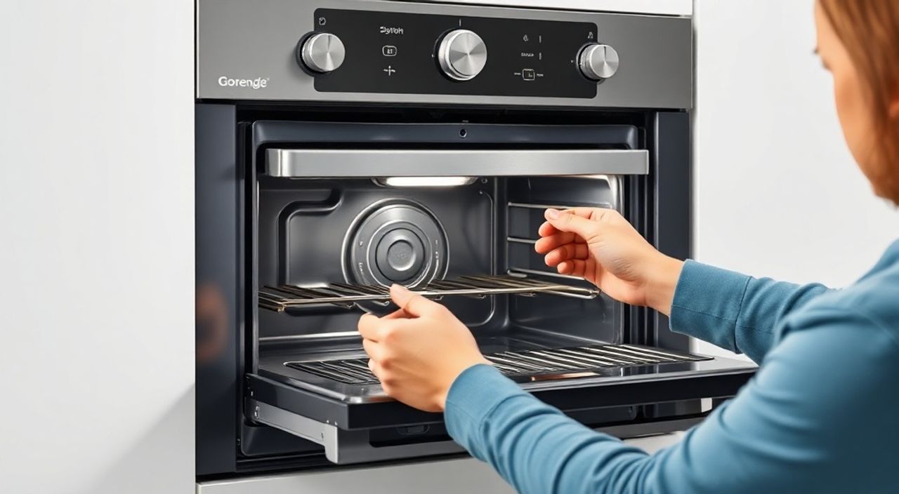 Как установить телескопические направляющие в духовой шкаф gorenje