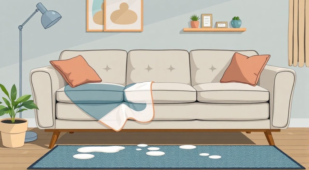 Как высушить диван от воды