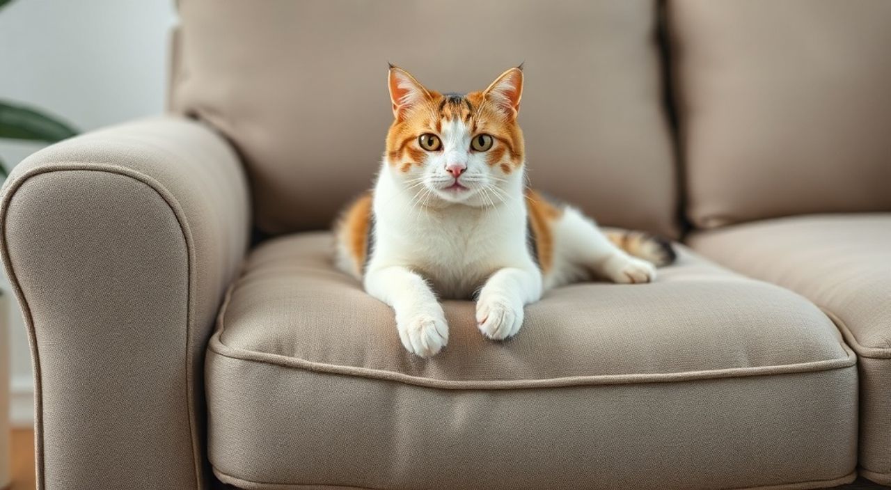 Как защитить диваны от кошек