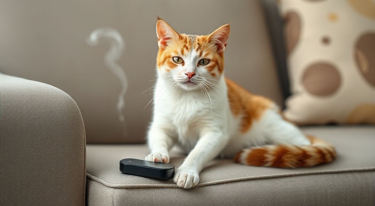 Кот метит диван что делать