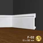 Ударопрочный напольный плинтус ПРАЙМДЕКОР iX F02 80x13 ПРАЙМДЕКОР