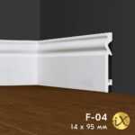 Ударопрочный напольный плинтус ПРАЙМДЕКОР iX F04 95x14 ПРАЙМДЕКОР