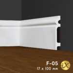 Ударопрочный напольный плинтус ПРАЙМДЕКОР iX F05 100x17 ПРАЙМДЕКОР