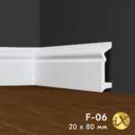 Ударопрочный напольный плинтус ПРАЙМДЕКОР iX F06 80x20 ПРАЙМДЕКОР