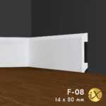 Ударопрочный напольный плинтус ПРАЙМДЕКОР iX F08 80x14 ПРАЙМДЕКОР