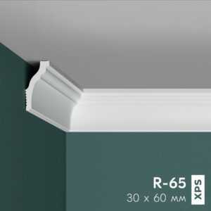 Плинтус потолочный ПРАЙМДЕКОР R-65 60/30 ПРАЙМДЕКОР
