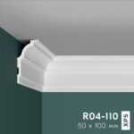 Плинтус потолочный ПРАЙМДЕКОР R04-110 100/50 ПРАЙМДЕКОР