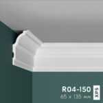 Плинтус потолочный ПРАЙМДЕКОР R04-150 130/65 ПРАЙМДЕКОР