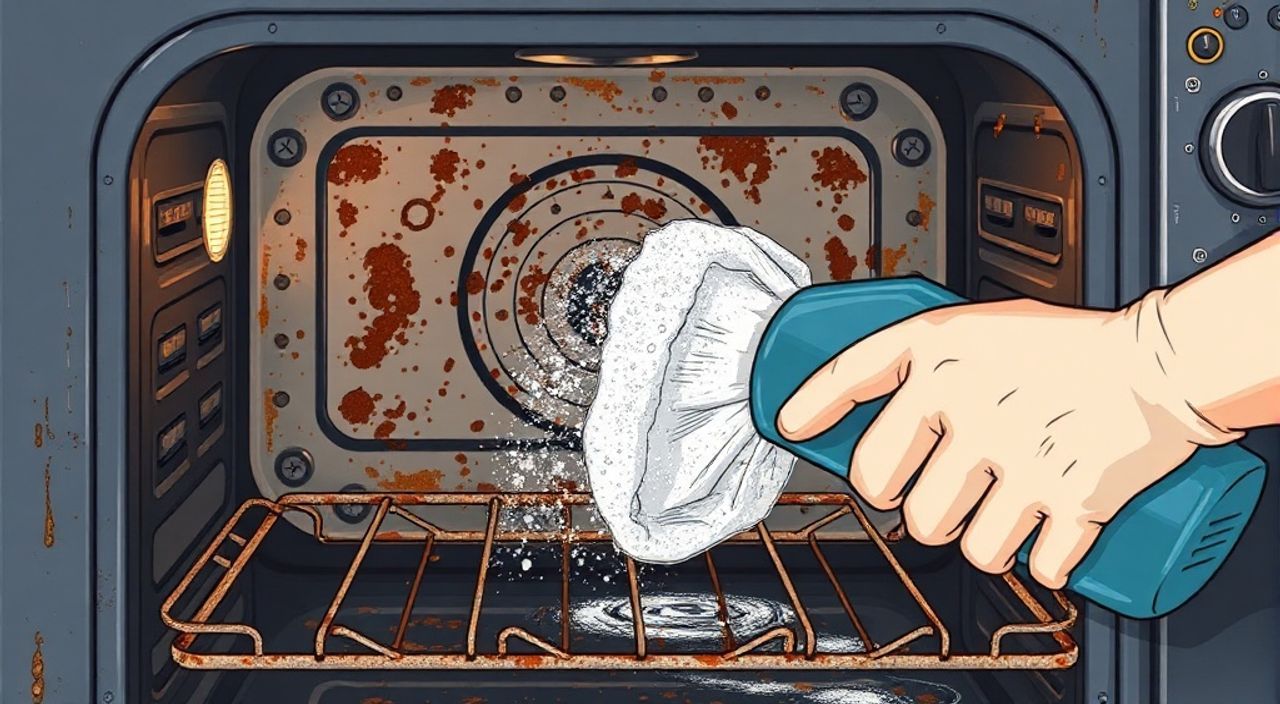Ржавчина в духовом шкафу как очистить