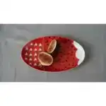 Блюдо овальное, коллекция «Орнаментальные блоки» Хохлома