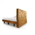 Кровать «‎Дубовые листья»‎ Хохлома