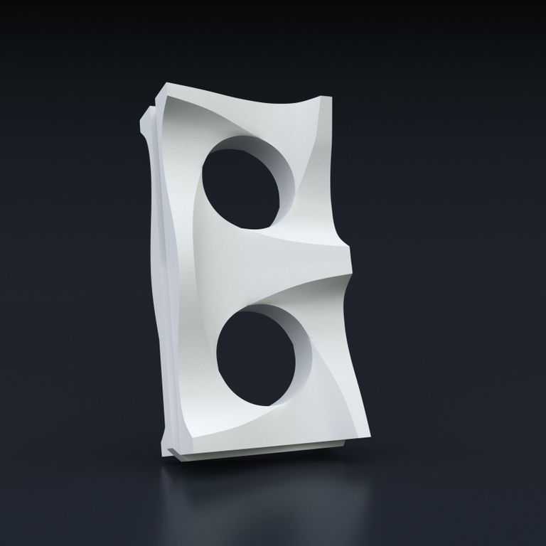 Гипсовый 3D блок для перегородки (модель 05) Гипсовый 3D блок для перегородки (модель 05)