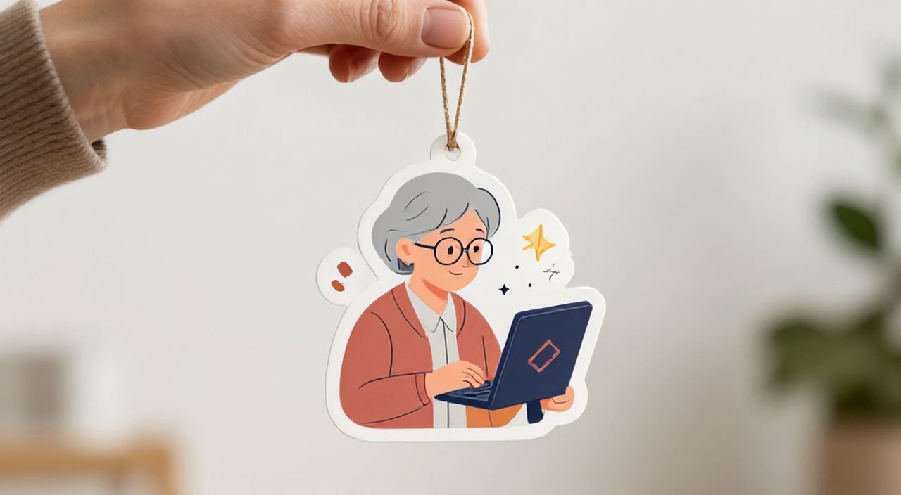 Елочная игрушка бабушка