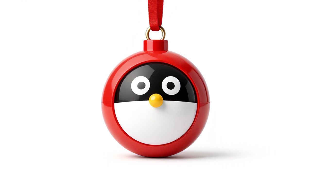 Елочная игрушка неваляшка