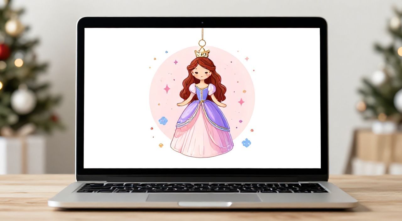 Елочная игрушка принцесса