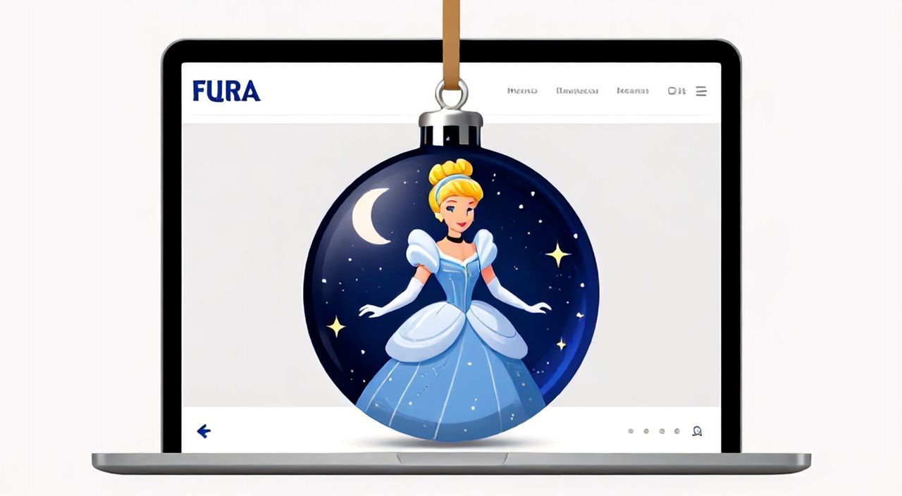 Елочная игрушка золушка