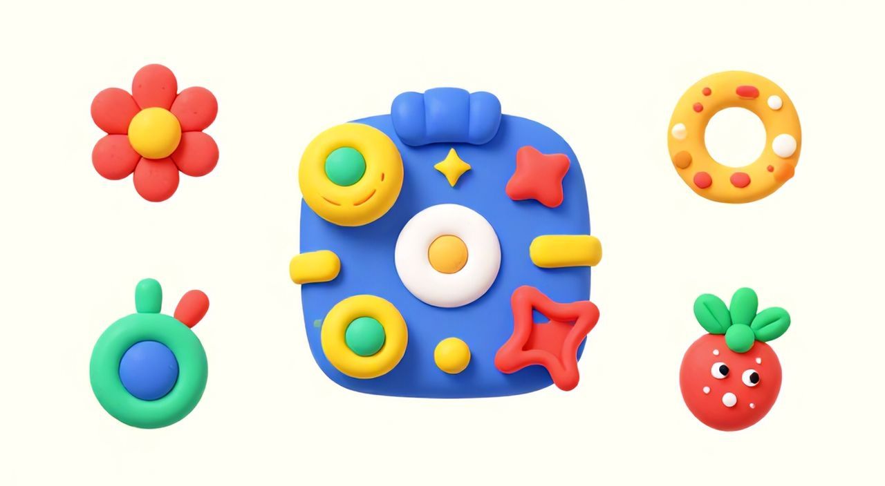 Елочные игрушки из легкого пластилина