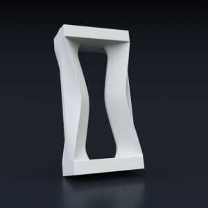 Гипсовый 3D блок для перегородки (модель 04)