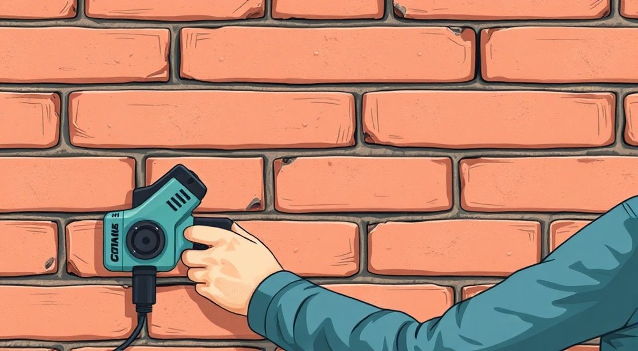 как клеить кирпичи на стену