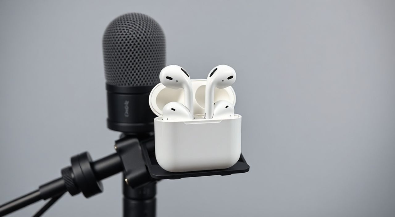 Как настроить микрофон airpods pro