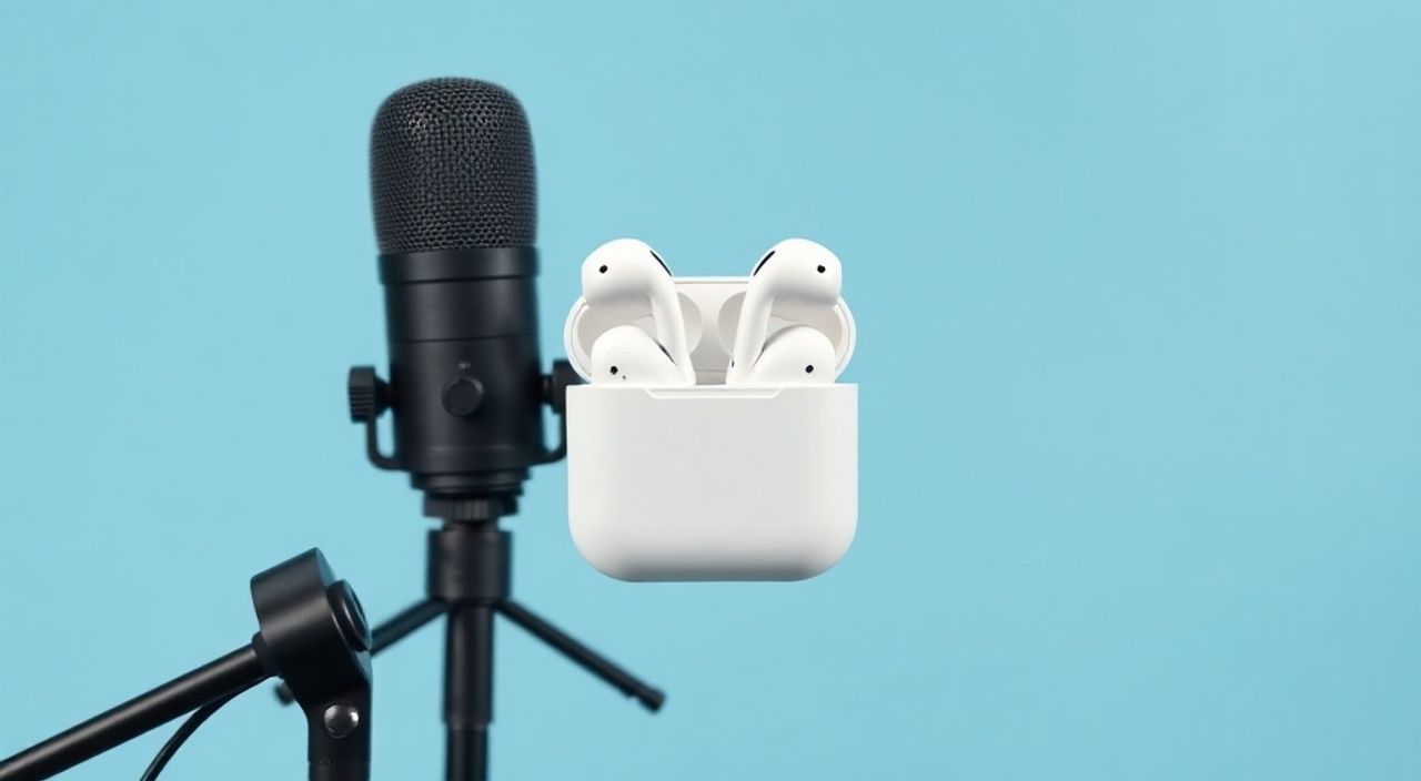 Как настроить наушники airpods микрофон