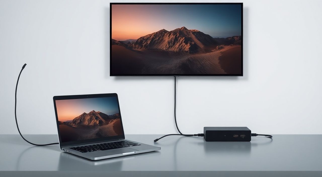 Как подключить hdmi к телевизору от ноутбука