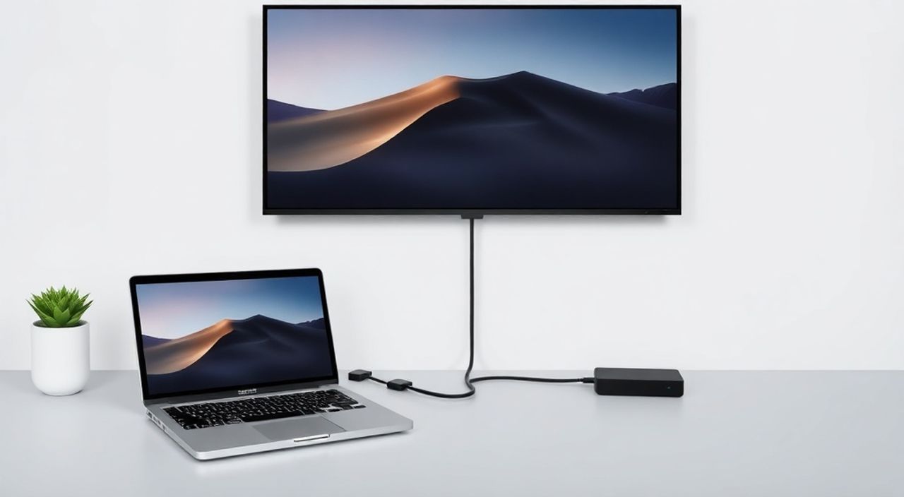 как подключить телевизор к макбуку через hdmi