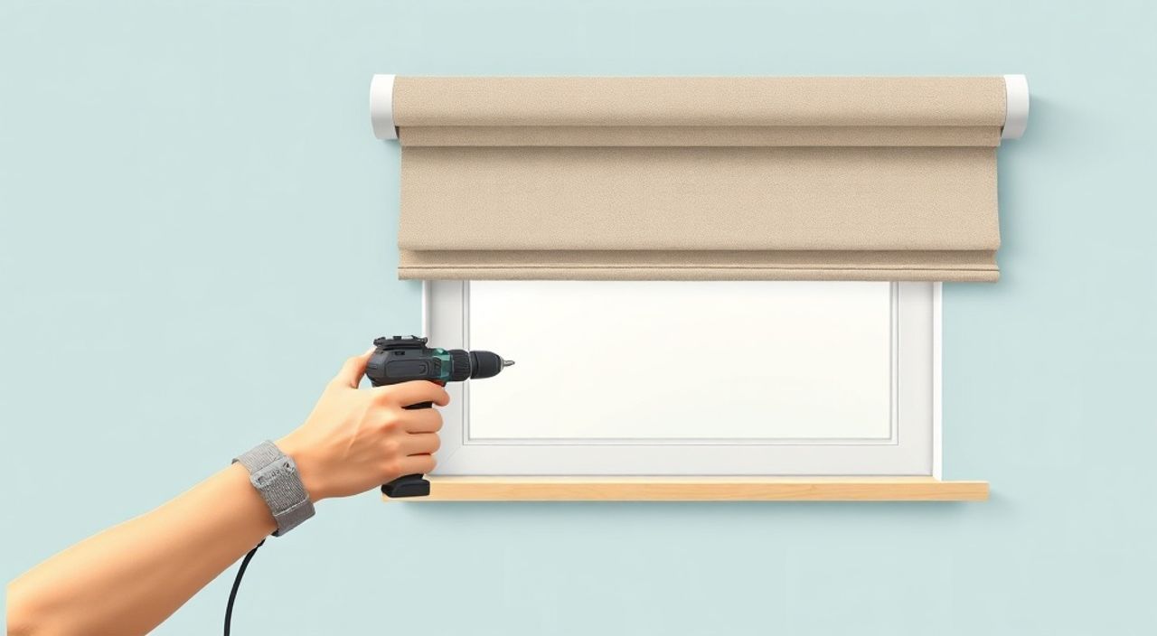 Как прикрепить рулонные шторы без сверления