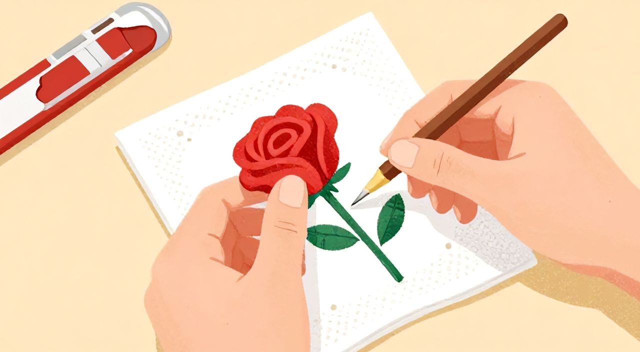 Как сделать из салфетки розу