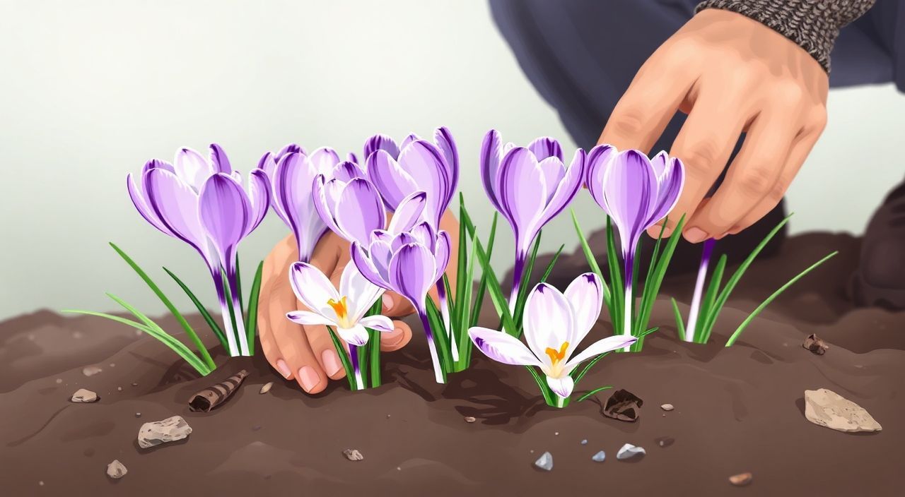 Как мульчировать крокусы?