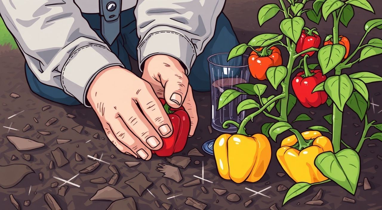 Как мульчировать перец для сохранения влаги?