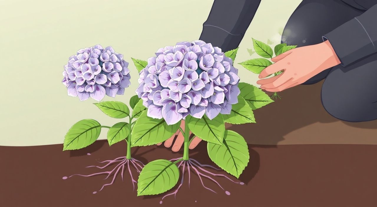 Как пересадить гортензию без повреждения корней?