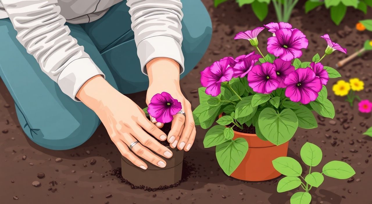Как пересадить петунию из стаканчика в грунт без стресса?