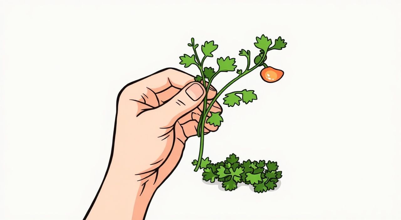 Как прищипывать кинзу?