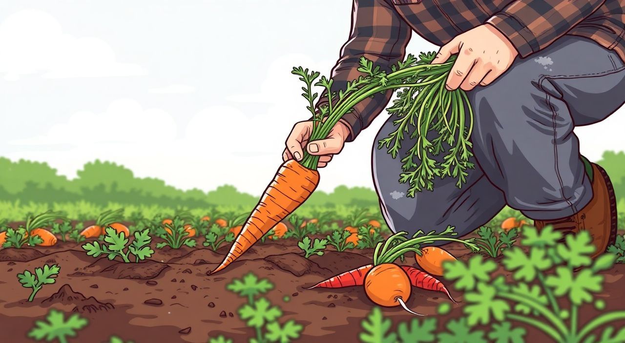 Как проводить сбор урожая моркови?