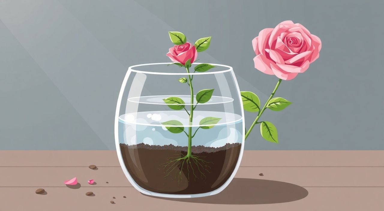 Как укоренить черенок розы в воде или грунте?